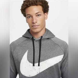 Nike Men's Therma-FIT Pullover Hoodie Grey Size Large NWOT